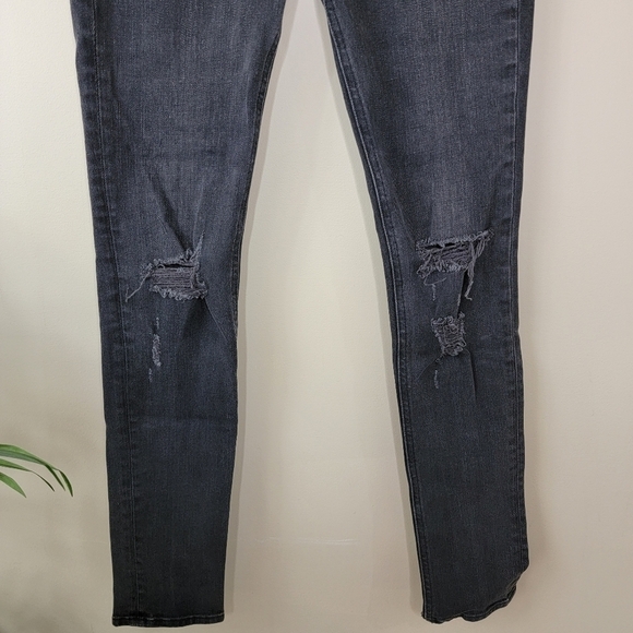 Rag & Bone | Black Distressed Skinny Jeans Size 26 - Picture 2 of 7